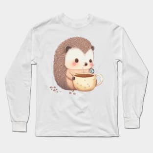 Hedgehog Cute kawaii Long Sleeve T-Shirt